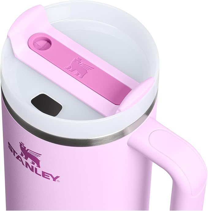STANLEY Quencher H2.0 Tumbler with Handle and Straw 40 oz | Flowstate 3-Position Lid | Cup Holder Compatible for Travel | Insulated Stainless Steel Cup | BPA-Free | Soft Orchid