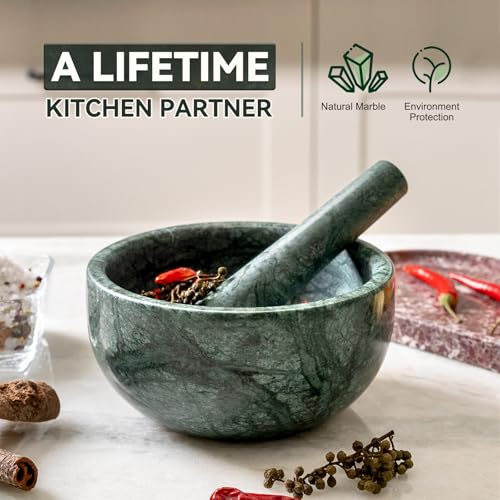 Luxury Marble Mortar and Pestle Set