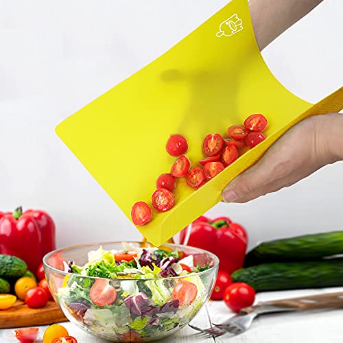 Flexible Plastic Cutting Boards for Kitchen Set of 3