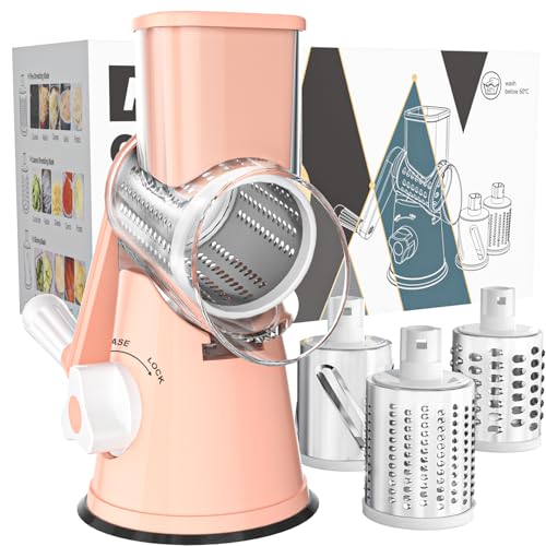 Rotary Cheese Grater Hand Crank Cheese Shredder for Fresh Cheese