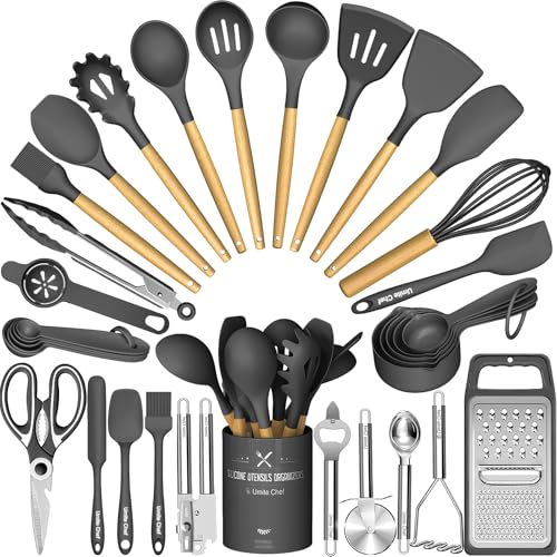 Silicone Kitchen Utensil Set (34 Count)