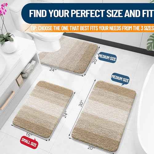 Large Bathroom Rugs 44x32
