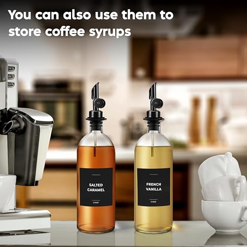 Large Oil Dispenser for Kitchen (2 Count)