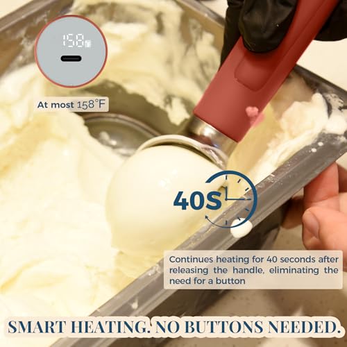 Heated Ice Cream Scoop Rechargeable