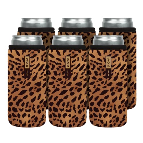 CanSok 6 Pack Sleeve for Beer & Soda Insulated Neoprene Cover
