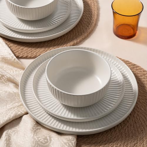 Stoneware Dinnerware Sets for 4 (12 Count)