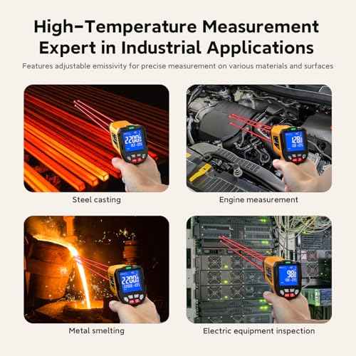 Infrared Thermometer Temperature Gun 3992°F 50