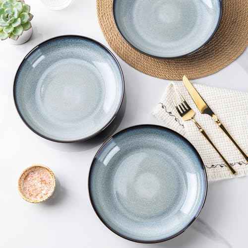 8.5" Ceramic Pasta Bowls Set of 4 (6 Count)