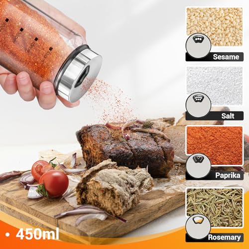 Glass Spice Jars (6 Count)