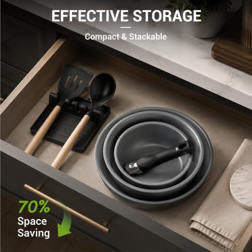 18 Piece Ceramic Pots and Pans Set Non Stick