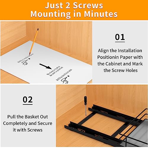 Pull Out Spice Rack Organizer for Cabinet