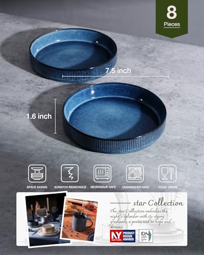 Star 7.5" Pasta Bowls Set of 8 (8 Count)
