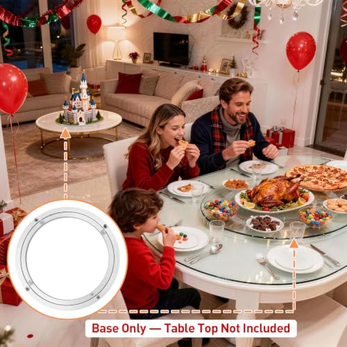 Aluminum Lazy Susan Heavy Duty Metal Rotating Hardware Turntable Bearing Ring Lazy Susan Base Only
