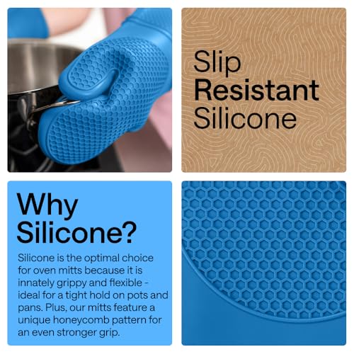 Silicone Oven Mitts (2 Count)