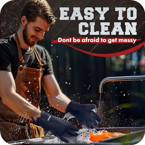 XL Silicone Smoker BBQ Gloves (2 Count)