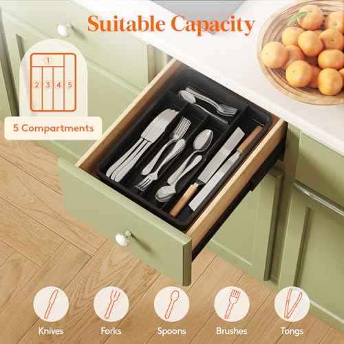 Silverware Drawer Organizer Tray