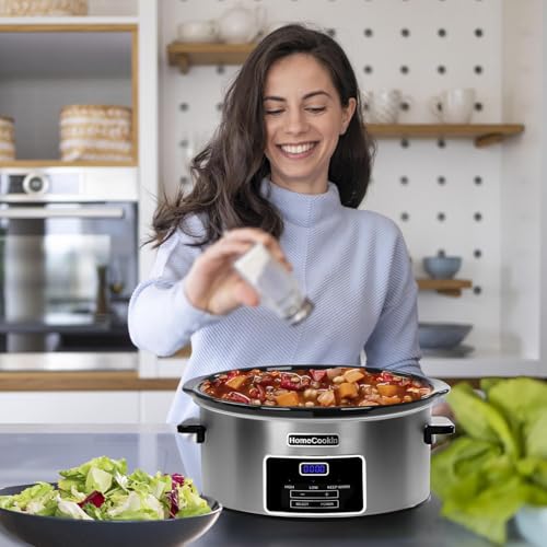 7 Quart Programmable Slow Cooker with Keep Warm Setting