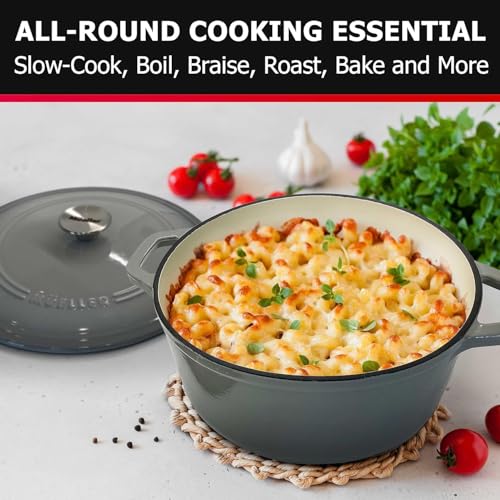 MUELLER HOME 7.5 QT Enameled Cast Iron Dutch Oven