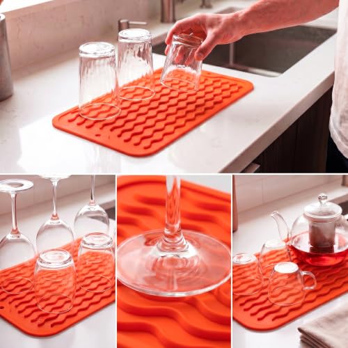 Silicone Dish Drying Mat for Multiple Usage