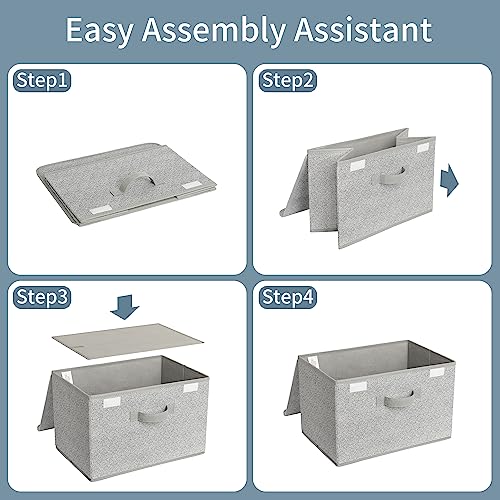 Storage Baskets with Lids (2 Count)