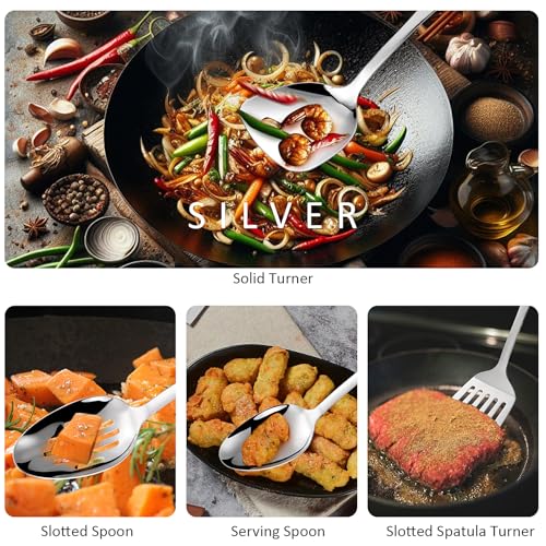 304 Stainless Steel Cooking Utensils Set (9 Count)