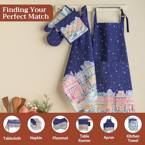 100% Cotton Oven Mitt & Pot Holder Set (2 Count)