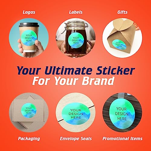 100 Custom Vinyl Stickers (100 Count)