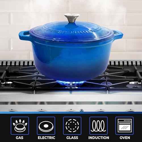 MUELLER HOME 4.5 QT Enameled Cast Iron Dutch Oven