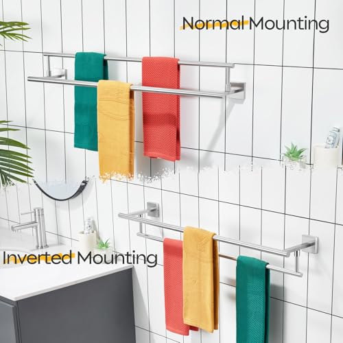 Bath Towel Holders Brushed Nickel Bathroom Rack 32