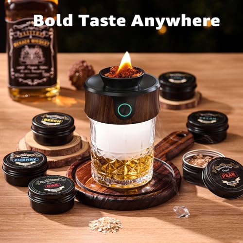 Electric Whiskey & Cocktail Smoker Kit with Torch