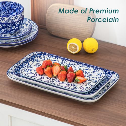 SELENE Porcelain Serving Platters Set of 3 (3 Count)