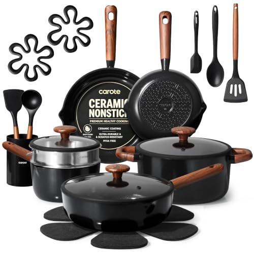 21pcs Ceramic Cookware Set