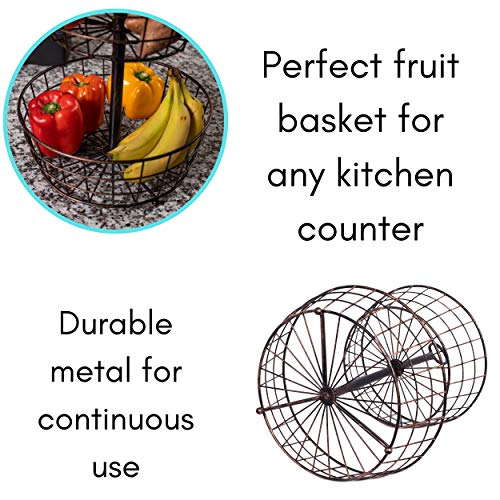 2 Tier Wire Fruit Basket