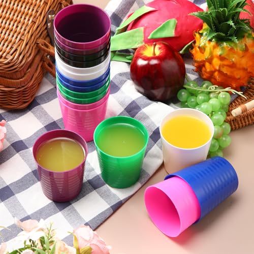 36 Pcs Kids Plastic Cups 8 oz Drinking Toddler Cups (36 Count)