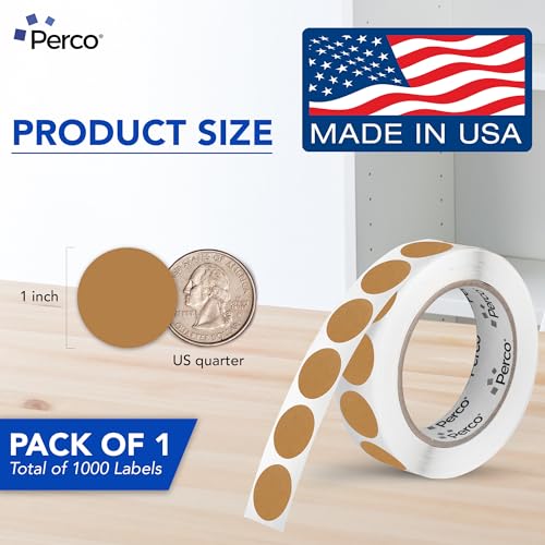 Kraft Brown Round Circle Dot Sticker 1