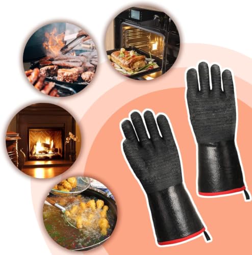 10 Pairs Heat Resistant BBQ Glove for Oven & Fryer Smoker (10 Count)