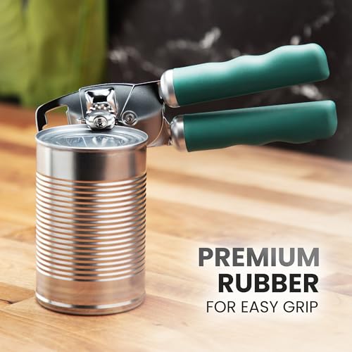 Heavy Duty Stainless Steel Can Opener Manual with Bottle Opener