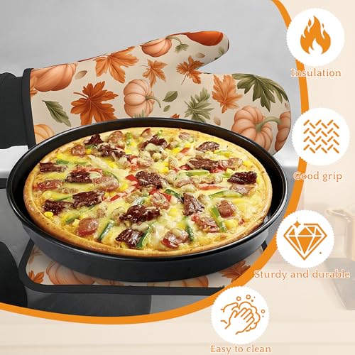 Fall Pumpkin Oven Mitts and Pot Holders (4 Count)