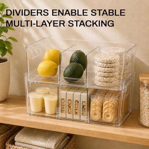 4 Pack Pantry Organizers and Storage (4 Count)