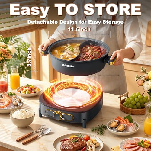 6L Hot Pot Electric with Divider