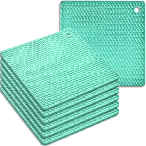 Silicone Square Trivets Mat (6 Count)