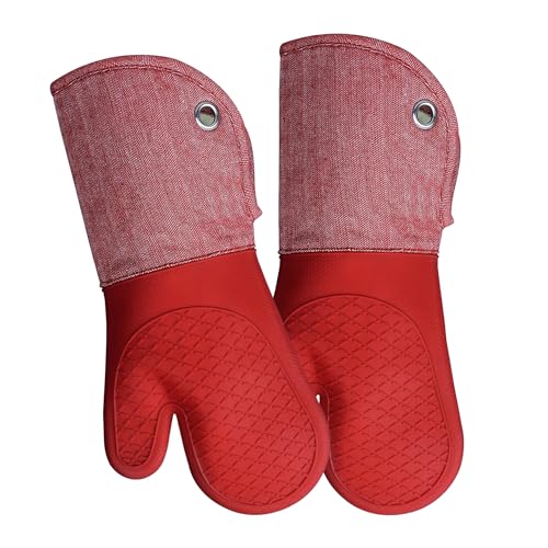 Professional Microwave Silicone Oven Mitts one Pair (3 Count)