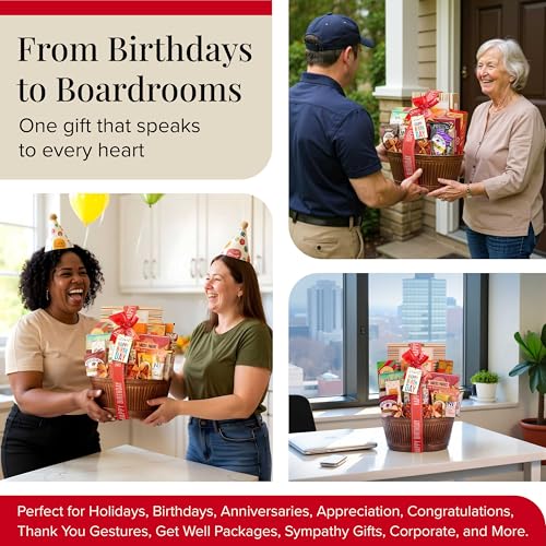 Birthday Gift Basket Wishes with Fun & Enjoyable Snacks