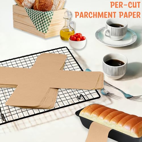 100 Pcs 13x5 in Loaf Pan Liners for Baking Bread Pan Parchment Paper (100 Count)