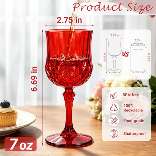 12Pack Plastic Wine Glasses (12 Count)