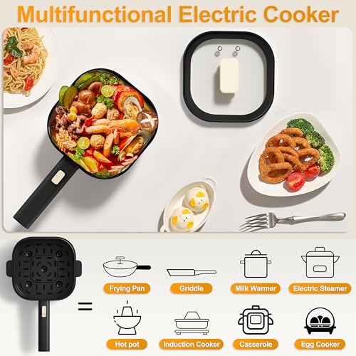 2L Electric Hot Pot with Steamer