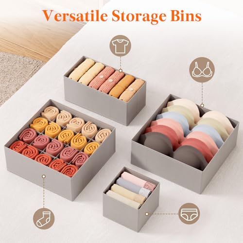 Underwear Drawer Organizer for Closet 16 Pack (16 Count)