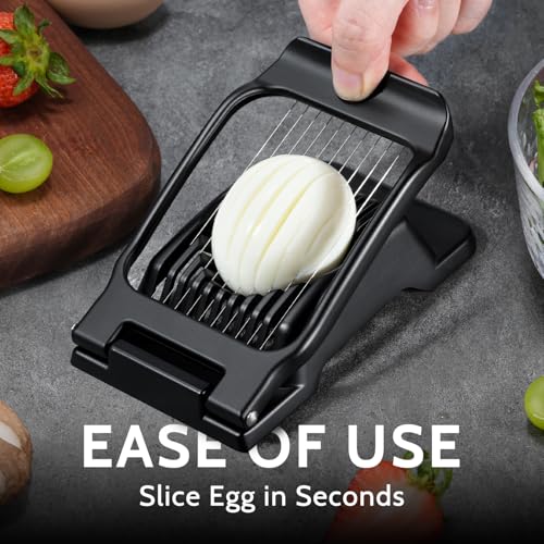 Egg Slicer for Hard Boiled Eggs & Strawberry Soft Foods