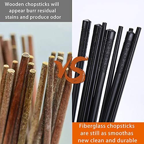 10 Pairs Fiberglass Chopsticks