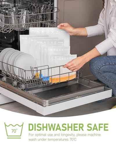10Pack Reusable Snack Bags Dishwasher Safe (10 Count)